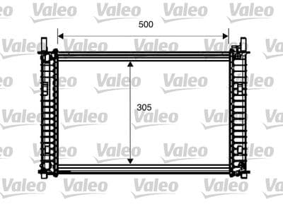 Radiador, refrigeración del motor VALEO 734274