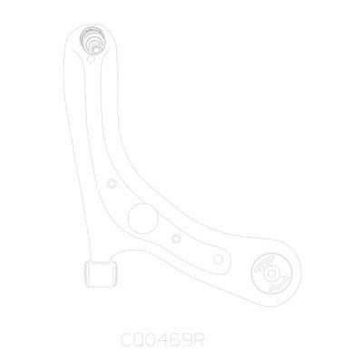 Brazo oscilante, suspensión de ruedas CTR CQ0469R