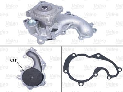Bomba de agua, refrigeración del motor VALEO 506641