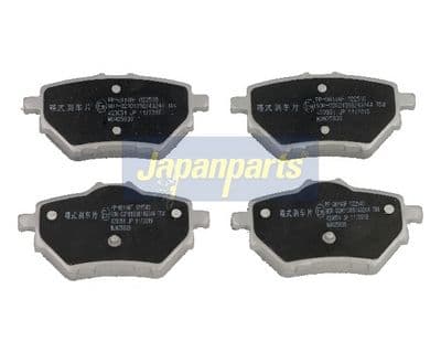 Juego de balatas de freno JAPANPARTS PP-0614AF