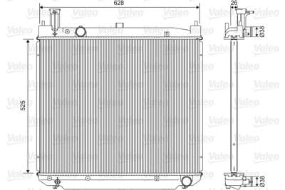 Radiador, refrigeración del motor VALEO 701591