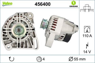 Alternador VALEO 456400