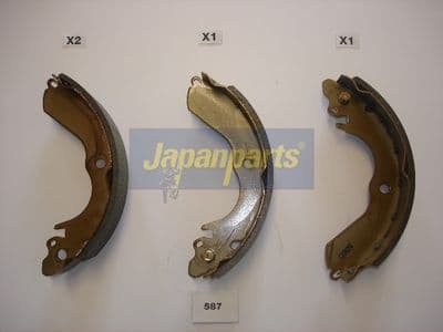 Juego de zapatas de frenos JAPANPARTS GF-587AF