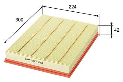 Filtro de aire VALEO 585290