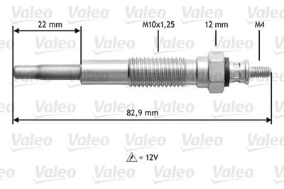 Bujía de precalentamiento VALEO 345148