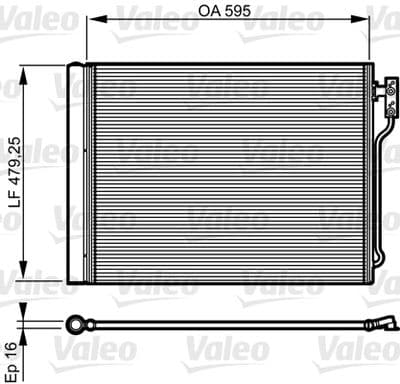 Condensador, aire acondicionado VALEO 814192