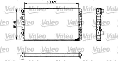 Radiador, refrigeración del motor VALEO 730955