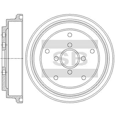 Tambor de freno Hi-Q SD7118