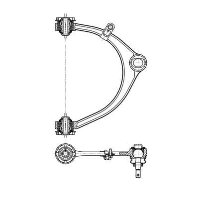 Brazo oscilante, suspensión de ruedas CTR CQ1135R