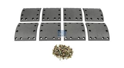 Juego de balatas de freno, freno de tambor DT Spare Parts 3.96486