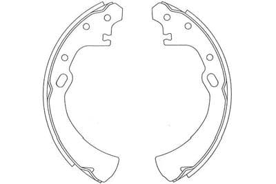 Juego de zapatas de frenos Kavo Parts BS-7417