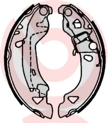 Juego de zapatas de frenos BREMBO S 23 513