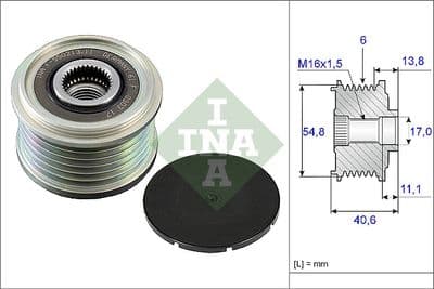 Rueda libre del alternador Schaeffler INA 535 0102 10