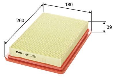 Filtro de aire VALEO 585235