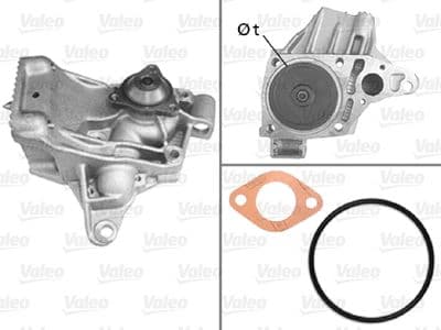 Bomba de agua, refrigeración del motor VALEO 506783