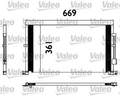 Condensador, aire acondicionado VALEO 817567