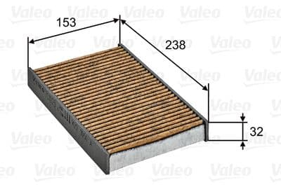 Filtro, aire del interior VALEO 701025