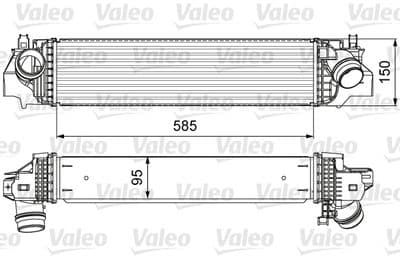 Radiador de aire de admisión VALEO 818640