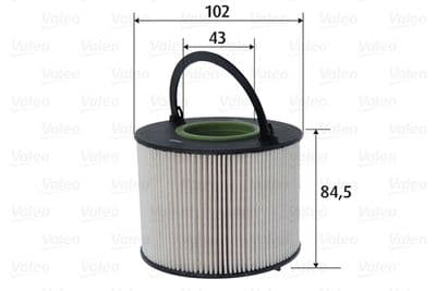 Filtro combustible VALEO 587075