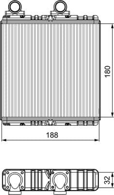 Radiador de calefacción, calefacción interior VALEO 811554
