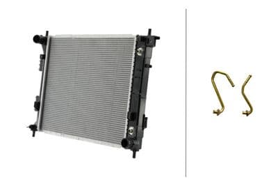 Radiador, refrigeración del motor HELLA 8MK 366 307-651