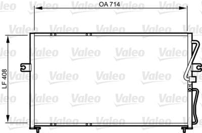 Condensador, aire acondicionado VALEO 814270