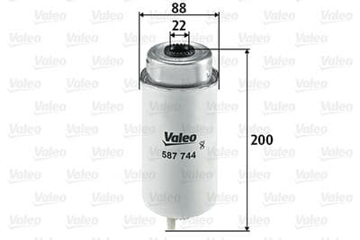 Filtro combustible VALEO 587744