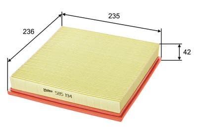 Filtro de aire VALEO 585194
