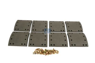 Juego de balatas de freno, freno de tambor DT Spare Parts 5.92141