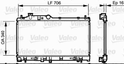 Radiador, refrigeración del motor VALEO 735212
