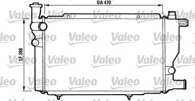 Radiador, refrigeración del motor VALEO 810892
