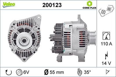 Alternador VALEO 200123