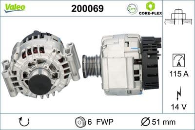 Alternador VALEO 200069
