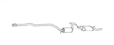 Silenciador posterior HELLA 8LD 366 029-691