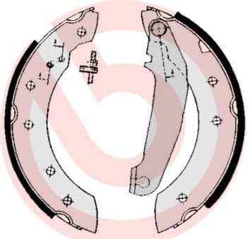 Juego de zapatas de frenos BREMBO S 86 502