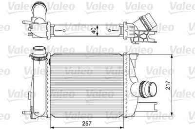 Radiador de aire de admisión VALEO 818622