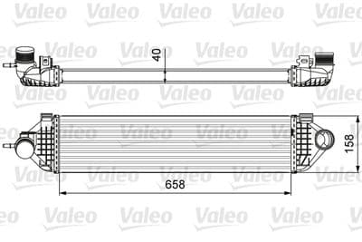 Radiador de aire de admisión VALEO 818600