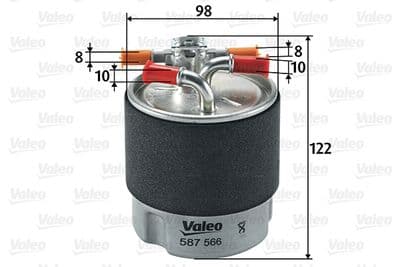 Filtro combustible VALEO 587566