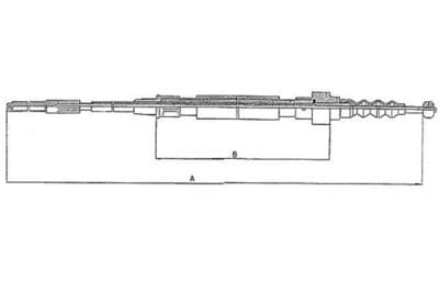 Cable de accionamiento, freno de estacionamiento TEXTAR 44003100