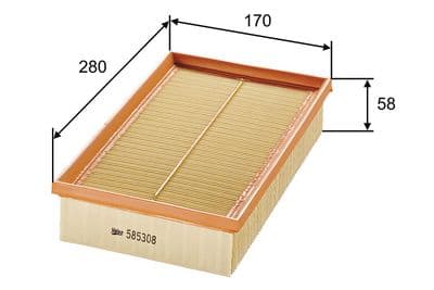 Filtro de aire VALEO 585308