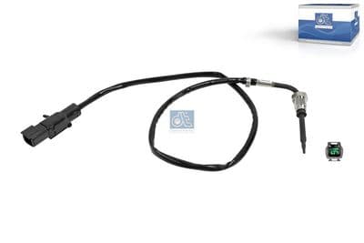 Sensor, de temperatura de gas de escape DT Spare Parts 2.76097