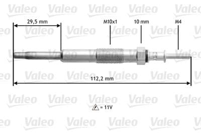 Bujía de precalentamiento VALEO 345135