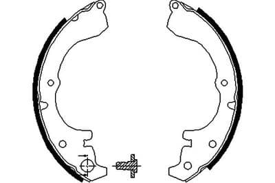 Juego de zapatas de frenos Kavo Parts KBS-9928