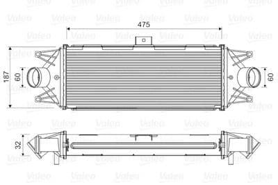 Radiador de aire de admisión VALEO 818724