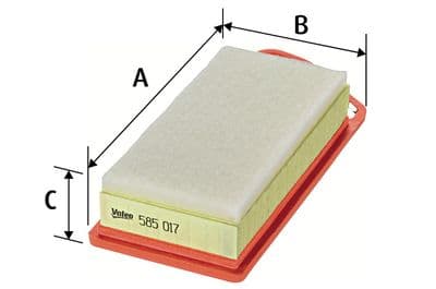 Filtro de aire VALEO 585017