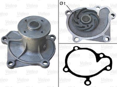 Bomba de agua, refrigeración del motor VALEO 506413