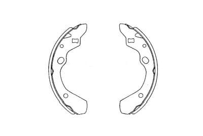 Juego de zapatas de frenos Kavo Parts KBS-5411