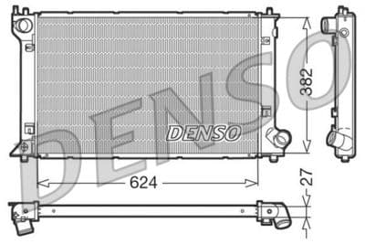 Radiador, refrigeración del motor DENSO DRM50027