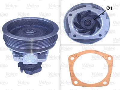 Bomba de agua, refrigeración del motor VALEO 506299