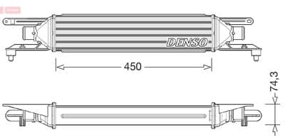 Radiador de aire de admisión DENSO DIT01007